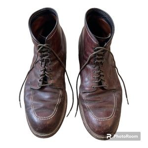 ALDEN INDY PULL-UP WORKBOOT BROWN ANILINE LEATHER #403, Size 12